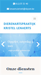 Mobile Screenshot of dierenartslenaerts.be